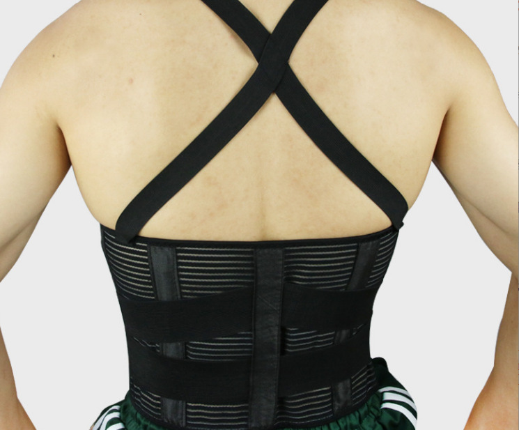 Adjustable lumbar support with shoulder straps details Picture