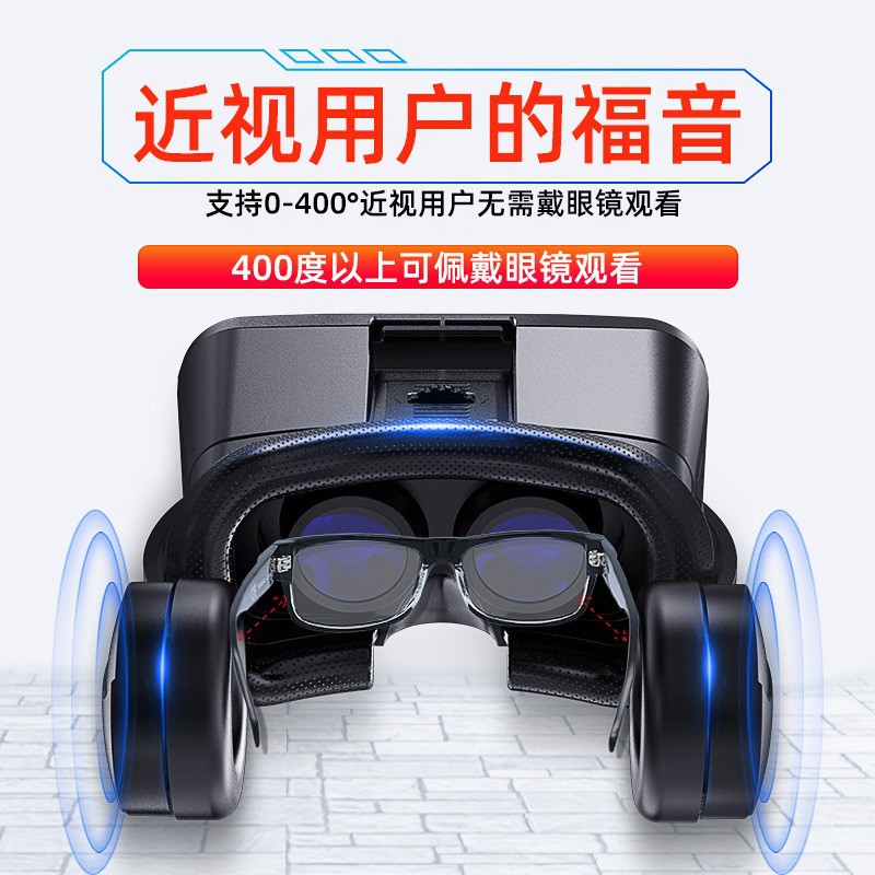 新款VR眼镜手机3D眼镜4K虚拟全景智能一体头戴耳机VR眼镜外贸批发 details Picture