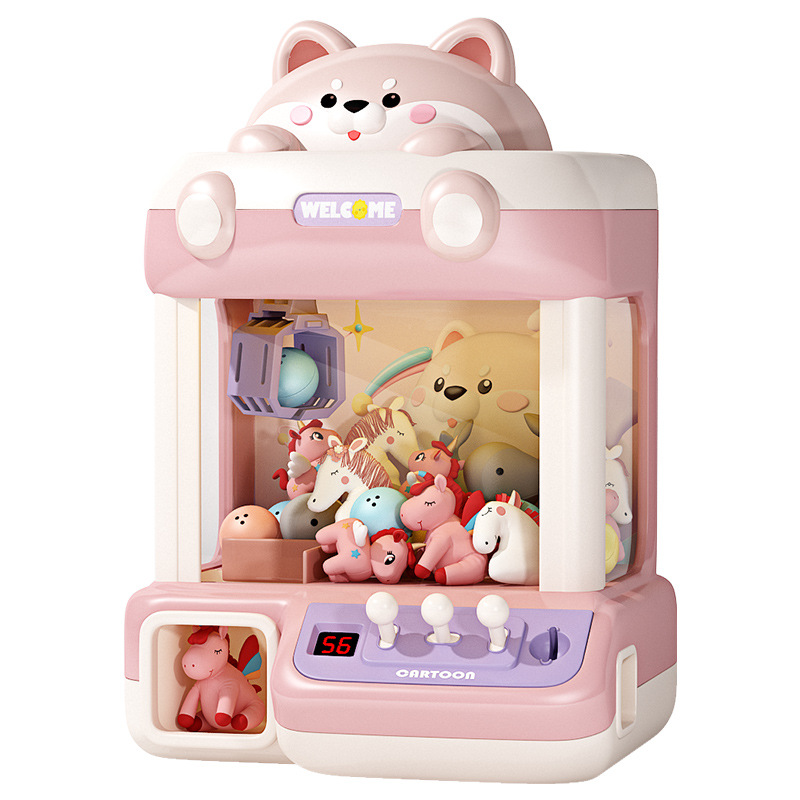 Shiba Inu claw machine Large children's toy home mini pinch doll twist machine New Year gift for boys and girls Item Picture
