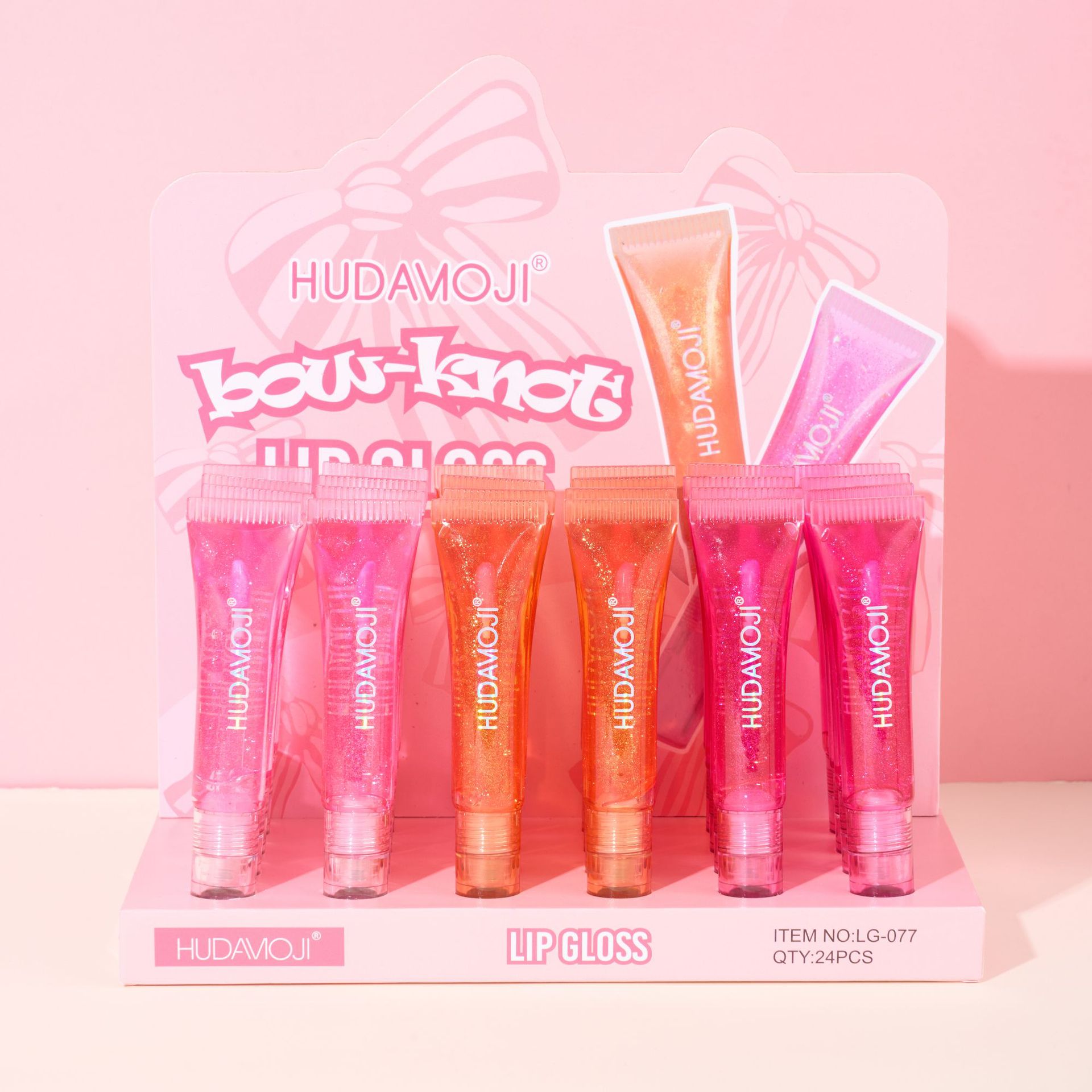 HUDAMOJI's new tube lip gloss brightening, moisturizing, hydrating and transparent lip gloss cross-border cosmetics export wholesale