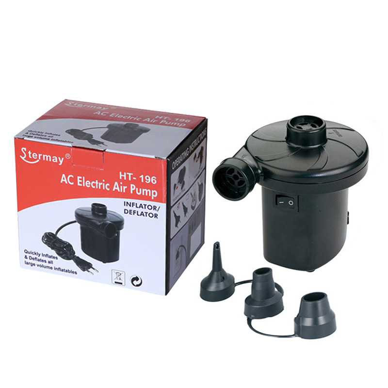 Stermay HT-196 inflatable electric pump, pool swimming equipment air pump, vacuum pump, dual-purpose for pumping and charging details Picture