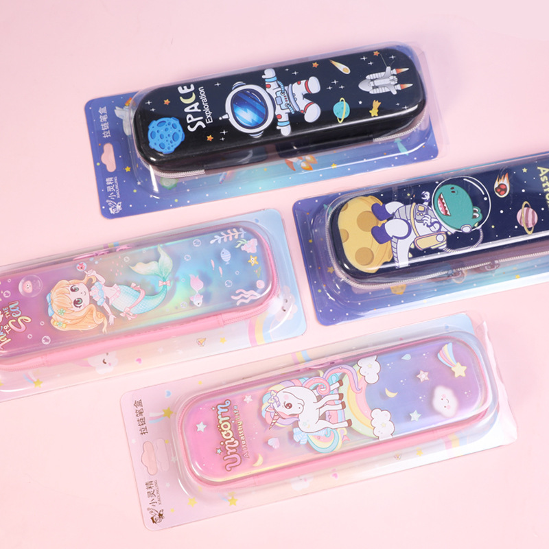 Xiao Lingjing Guoyu's new Star Dream anti-drop and dirt-resistant zipper pen case for students and stationery, a large-capacity, simple and niche pen box for children Specification image