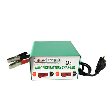 8AH   充电器 LED显示 电瓶充电机 铅酸蓄电池充电器 6V/12V转换