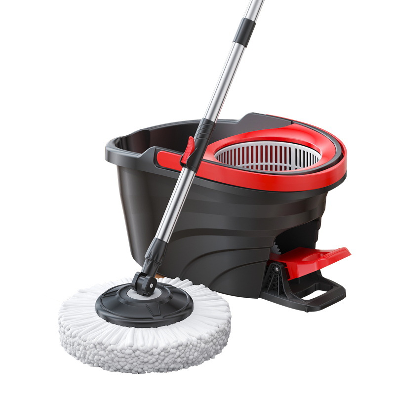 Rotating mop, foot-operated mop bucket, rotating household mop cloth, household one-mop cleaner, foot-operated rotating cleaning mop set