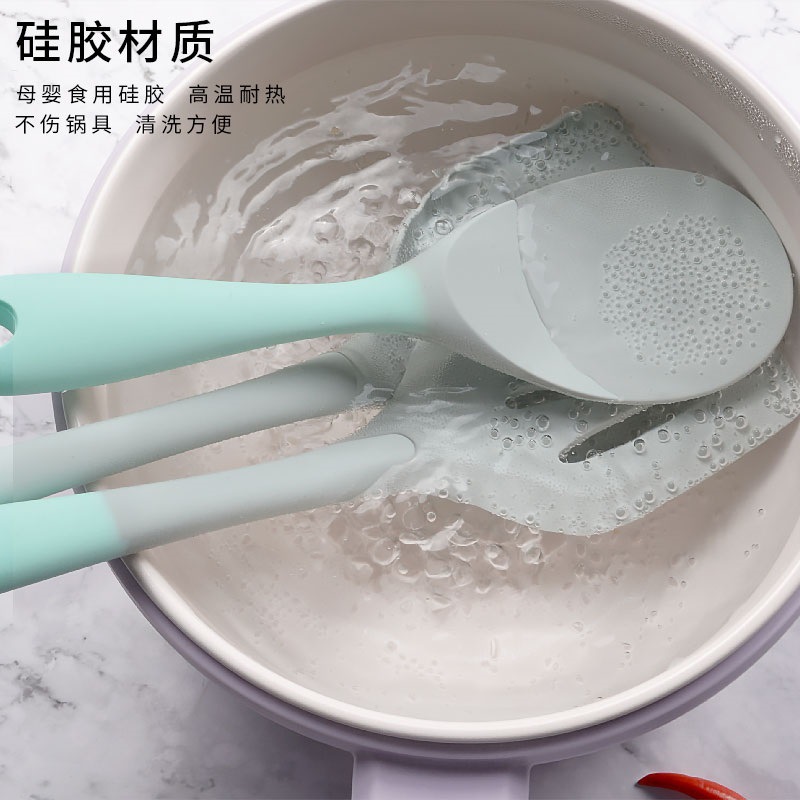 Silicone Kitchenware Set Cooking Spatula Non-Stick Special Silicone Spatula Wholesale Silicone Spatula Food Grade High Temperature Resistance Specification drawing