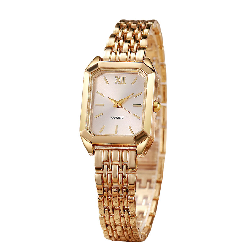 Wholesale of new cross-border foreign trade women's watches, light luxury square quartz watches, fashionable and simple student wristwatches Item Picture