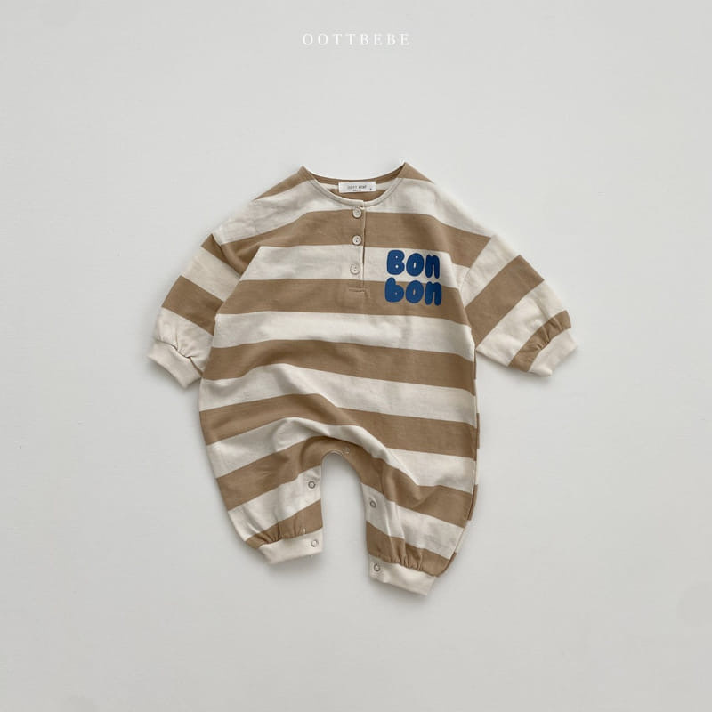 2022 Autumn New Arrivals: Korean-style children's clothing, baby striped crawling suits, autumn baby one-piece suits, long-sleeved hatchwear for infants and toddlers details Picture