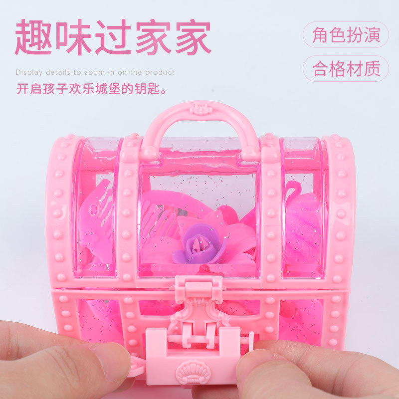 Little Girl Dressing Jewelry Box Toys Tied Head String Little Princess Dress Up Every Family Hair Card Child Gift Huaixing2275 details Picture