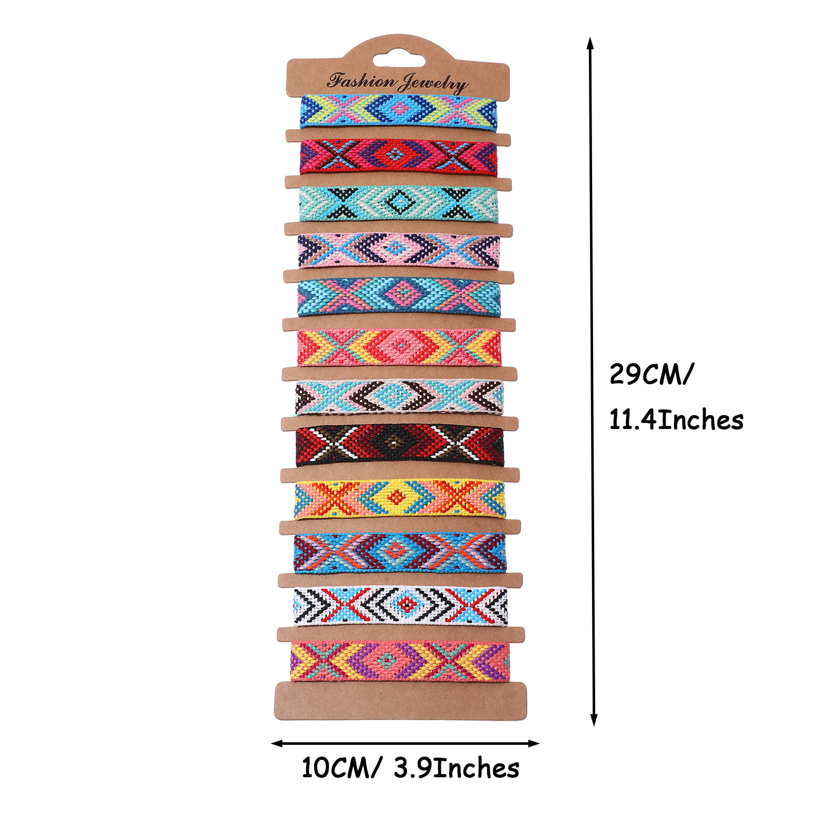 Cross-border European and American Bohemian style woven friendship bracelet women's factory in stock, ethnic style Nepalese bracelet set Specification image