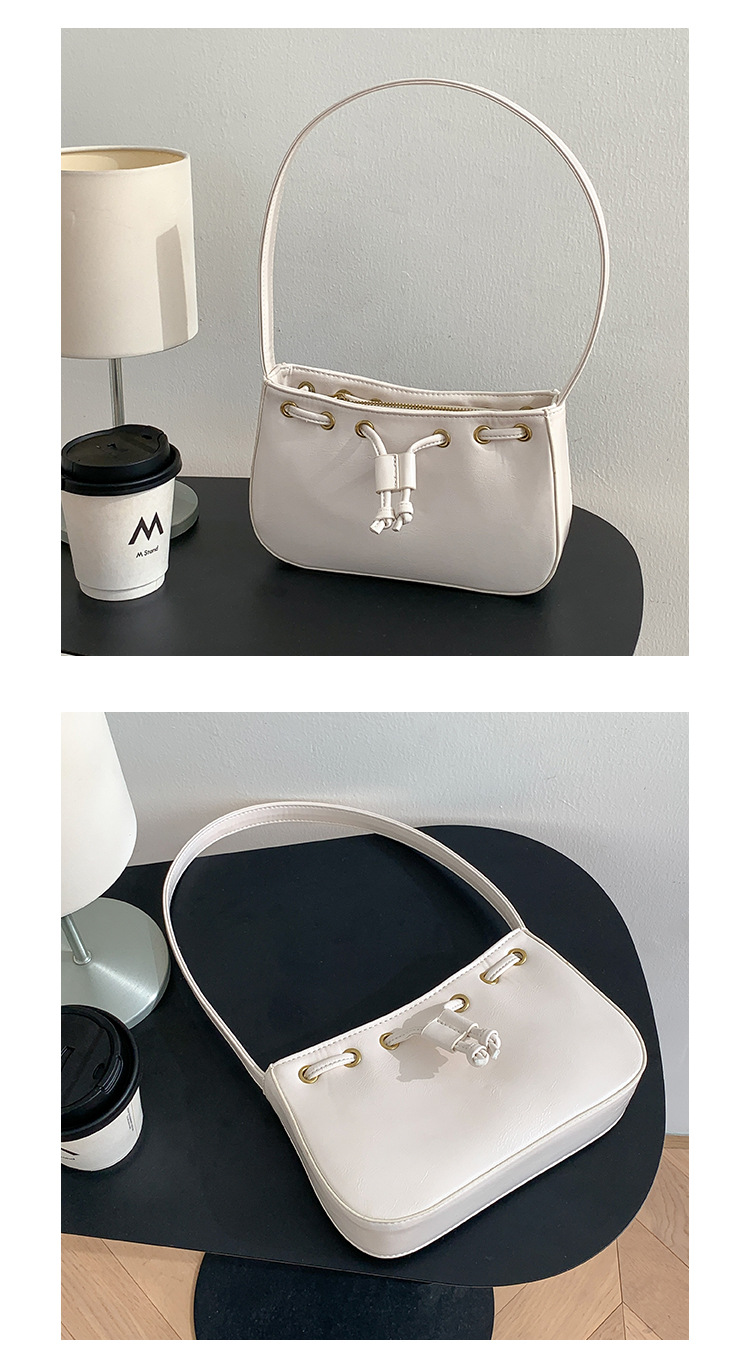 复古韩版新款时髦高级感手提小方包 气质简约通勤女士单肩腋下包详情17