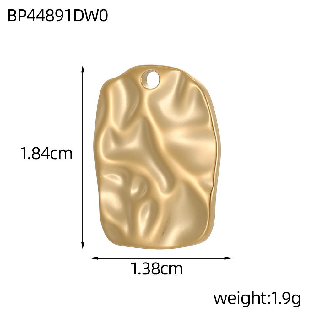 Cross-border best-selling stainless steel pendant texture pattern round plate heart four-leaf clover diy bracelet necklace accessory pic 44