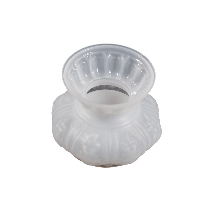diy crystal resin lotus lace base one-piece candle ornament, candlestick silicone mold Item Picture