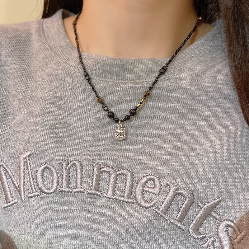 吊坠/朱砂吊坠/男士吊坠/原神/不锈钢双吊十字架产品图