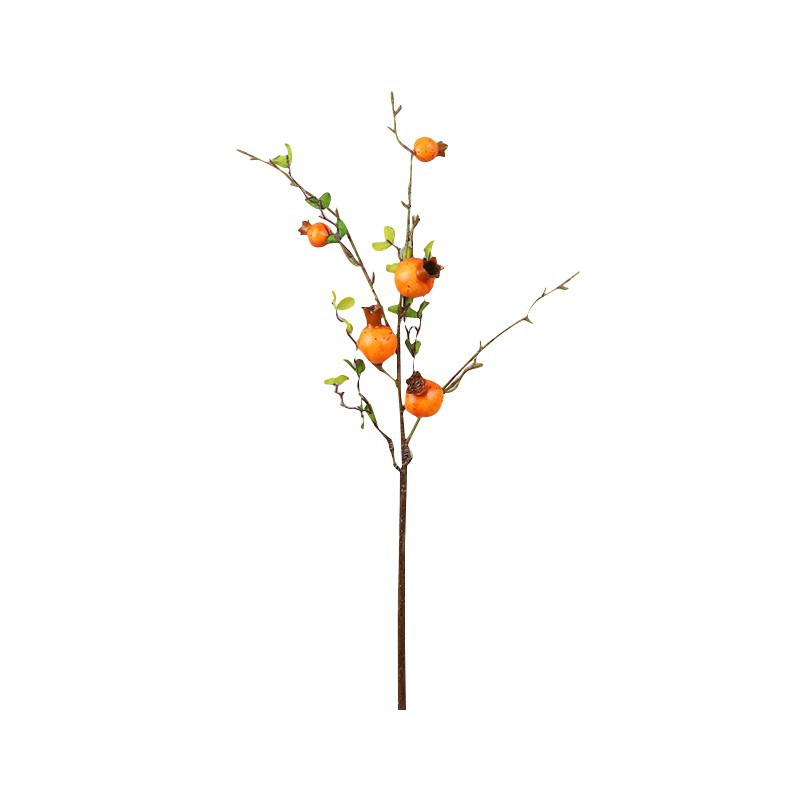 Simulación americana granadina juego de granadina falsa emulación floral plantación de flores bayas de alto grado rama de árboles frutales decoración floral falsa sala de estar Item Picture