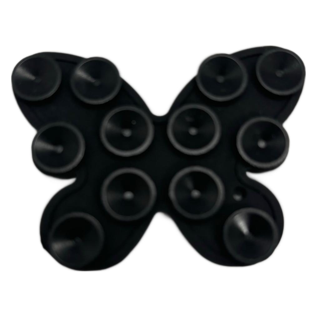 The factory sells multi-functional silicone double-sided adhesive suction cup mobile phone stick butterfly granule self-adhesive mobile phone bracket Item Picture