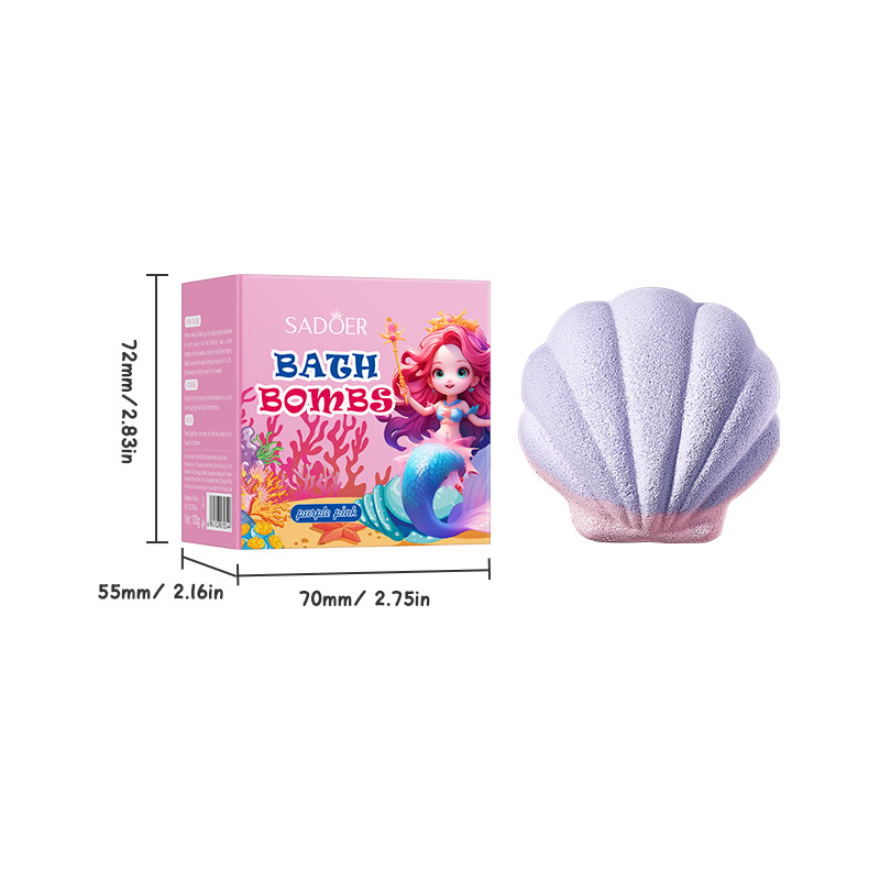 SADOER's shell bath salt balls deeply cleanse the body. Cross-border export wholesale of bath salts, exclusively for export Item Picture