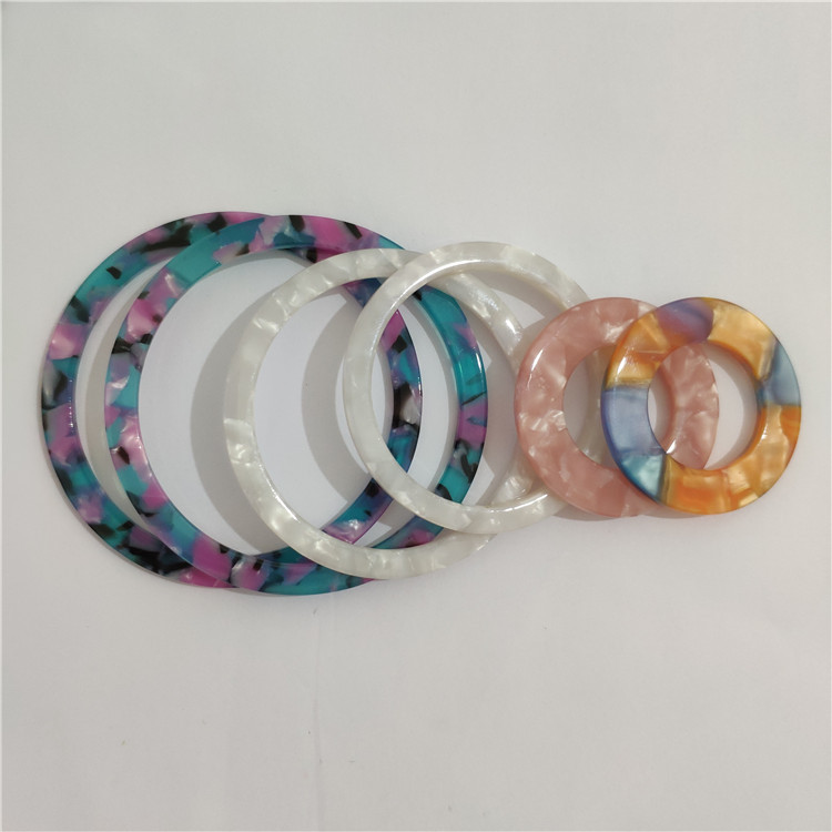 Acrylic acetate sheet, large hollow round earrings, stud earrings, round DIY handmade jewelry accessories