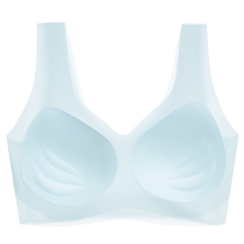 Summer Ultra Thin One-Piece Seamless Fixed Cup Underwear Women's Naked Sense Push-Up Adjustment Vest Bra Without Underwire Item Picture