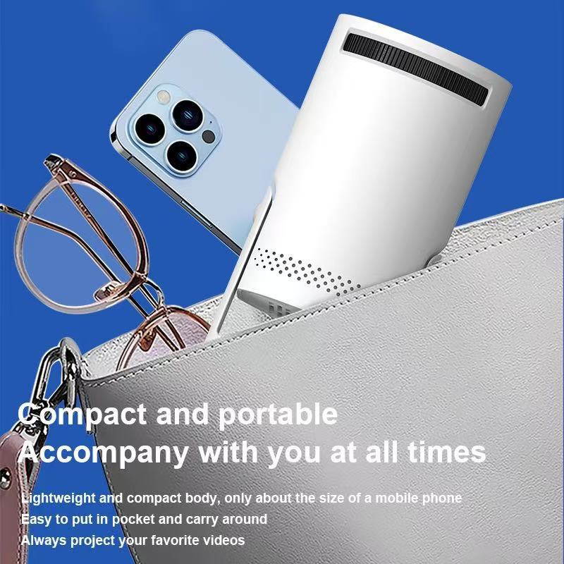 Cross-Border Portable Smart Projector Hy300mini, Wired And Wireless Mobile Phone Screen Projection Home 4K High-Definition Projector Specification drawing