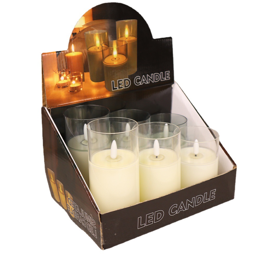 Factory supply: Small-scale wholesale of led electronic candles, acrylic cup-shaped 3D bullet head simulation smokeless flame Application Scenario