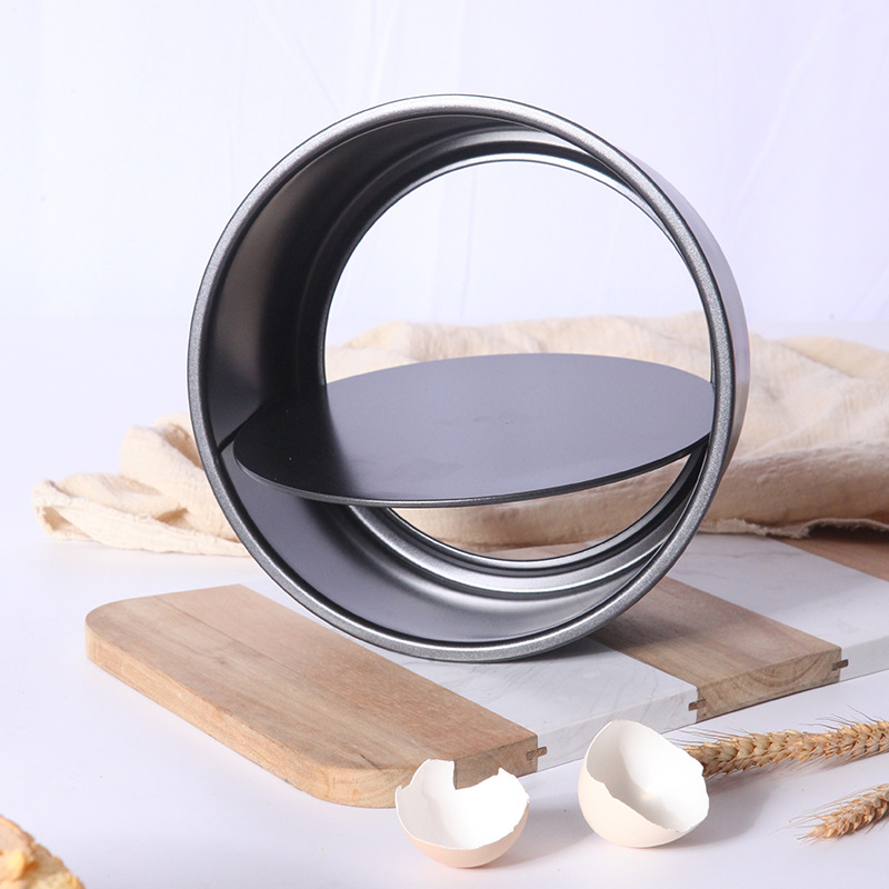 Non-Stick Carbon Steel Freestanding Base Cake Kit Toast Box Pizza Pan 6-Cup Square Pan Baking Kit Specification drawing