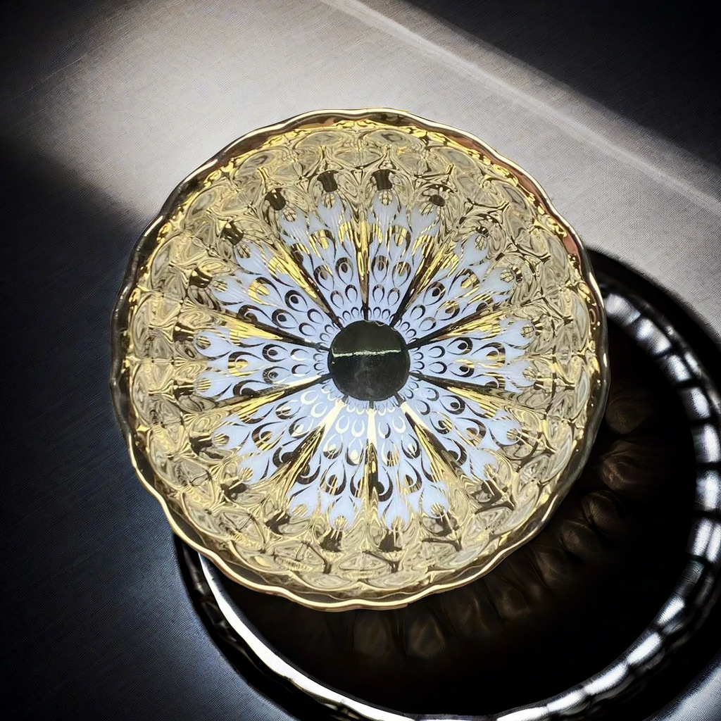 七彩孔雀茶杯主人杯个人专用建盏杯主人杯陶瓷镶嵌夫茶品茗杯