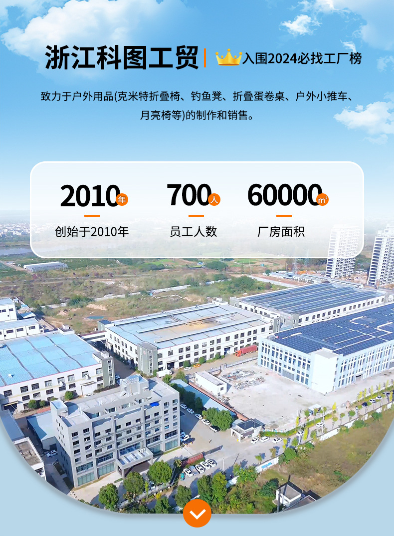 厂家折叠椅户外折叠椅子克米特椅野餐椅便携桌椅沙滩露营椅子代发详情4