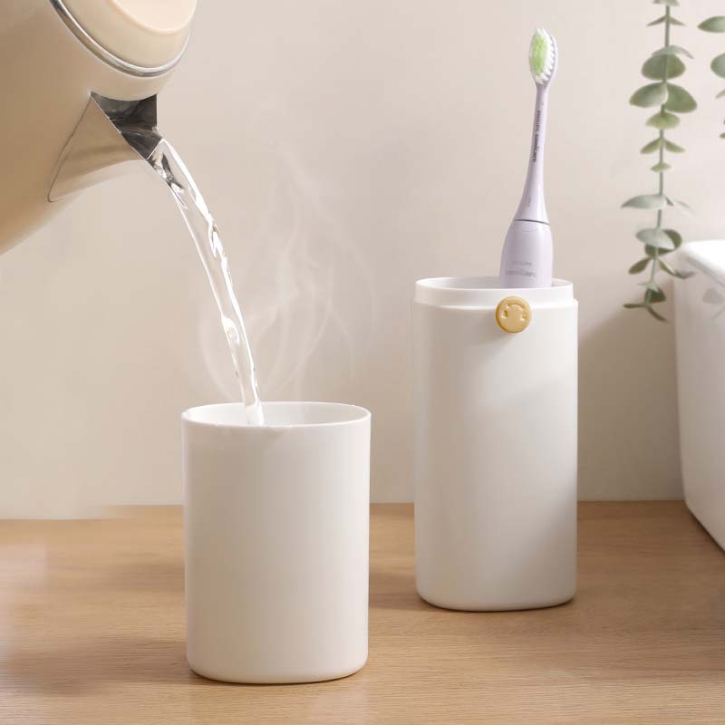 Aiyouhui travel mouthwash cup Brushing cup Dental set Students accommodation easy to carry light luxury storage set simple toothpaste details Picture