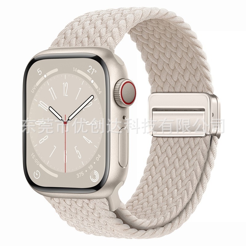 Применим нейлоновый пояс магнитного сопряжения для apple apple applewatchS10 с магнитной пряжкой для сопряжения нейлона 9876 с 3 звёздным поясом 20/22 pic 20
