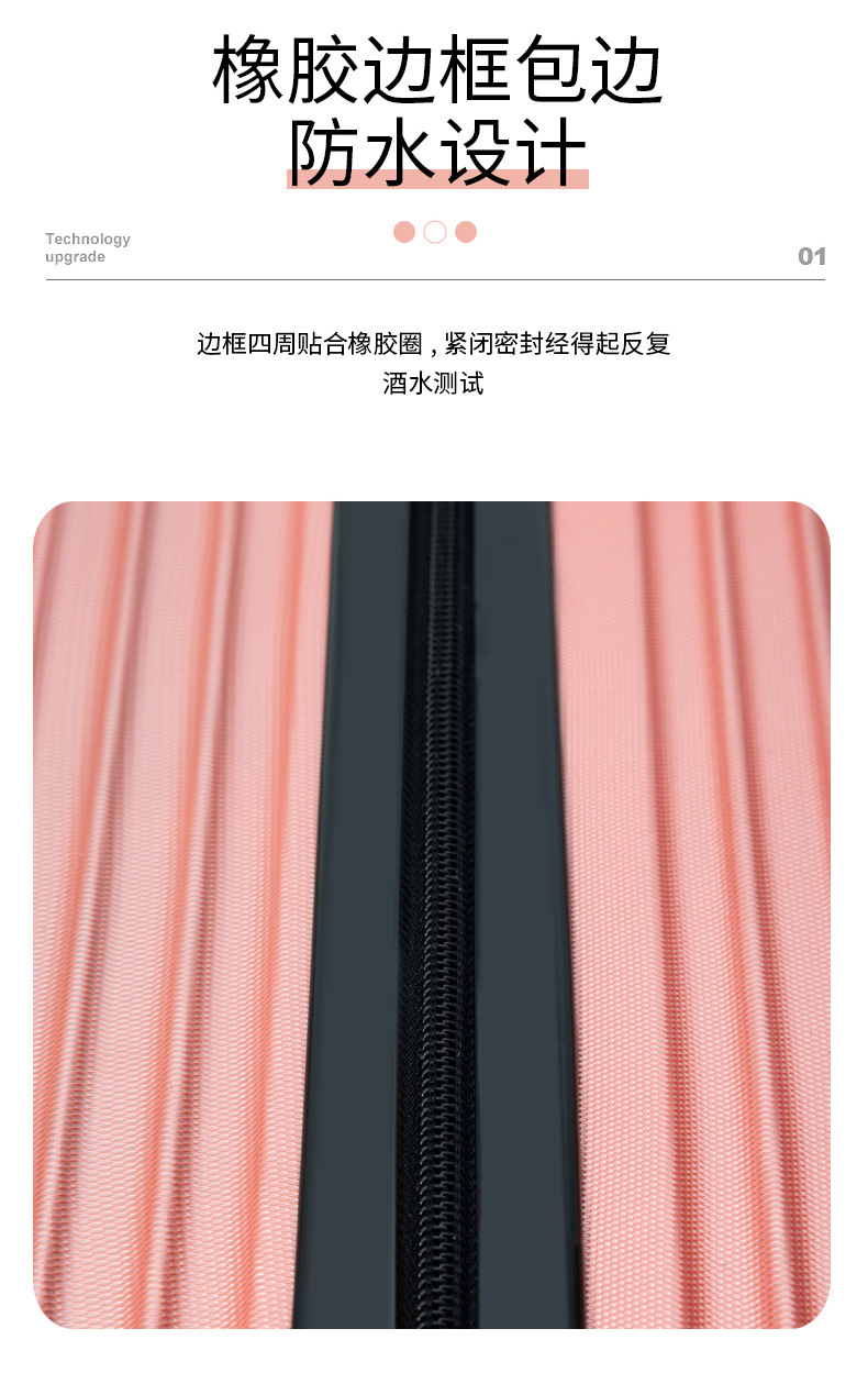 批发20寸拉链行李箱24寸旅行箱万向轮密码拉杆箱活动礼品登机箱详情12