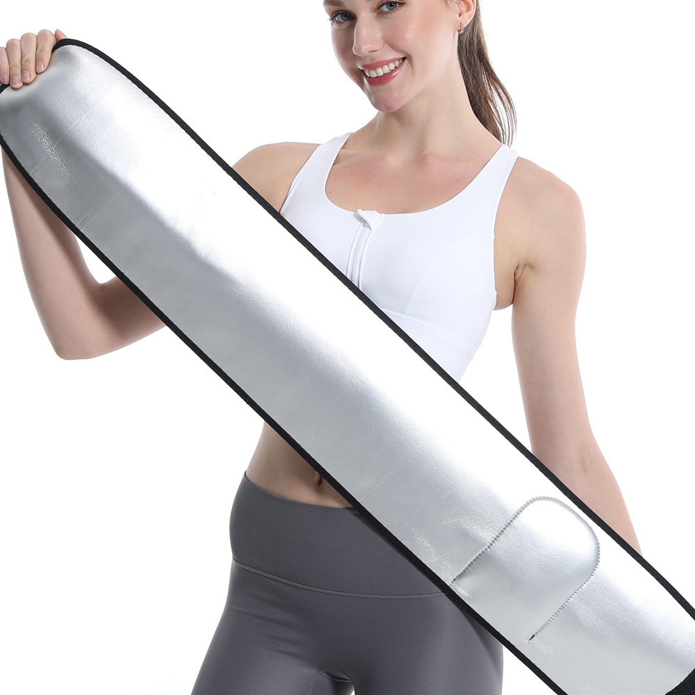 X Cross-border best-selling abdominal tightening belt, sauna sweat-absorbing belt, body-shaping belt, mobile phone bag, silver ion waist seal belt Item Picture