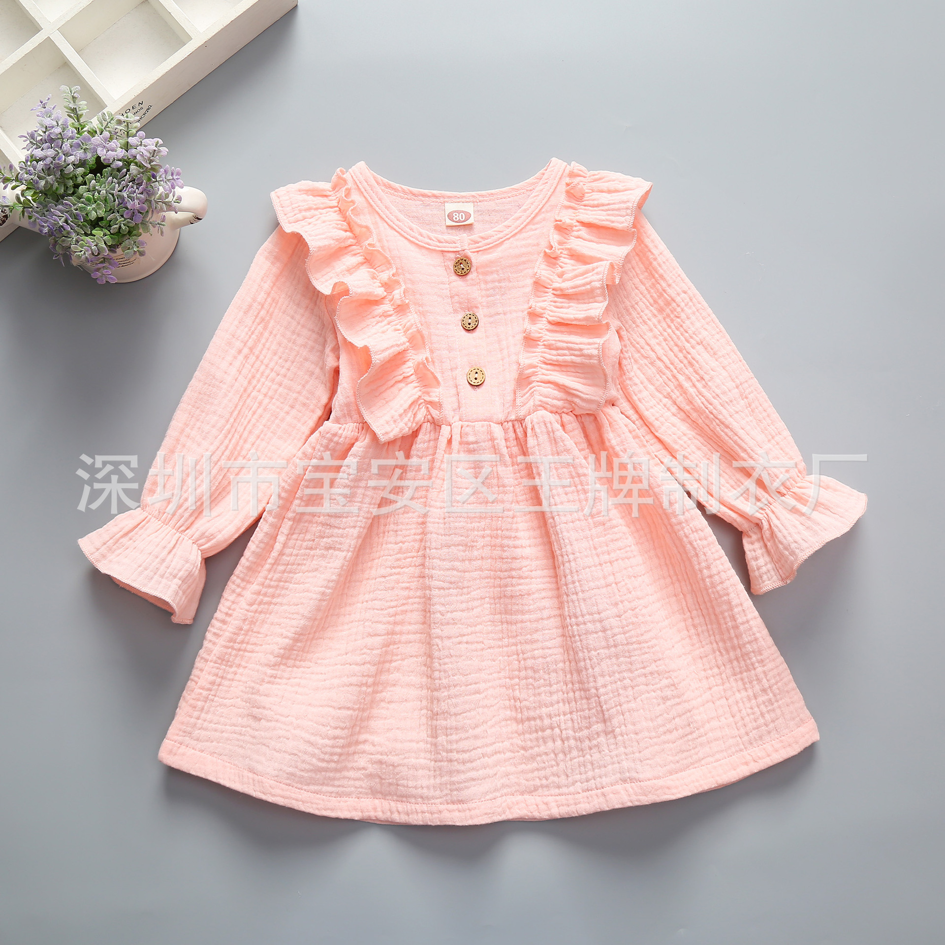 The new autumn and winter clothing for girls, infants and children from EBAY in Europe and America in 2020, including cotton and linen dresses for children, is directly approved by the manufacturer Application Scenario