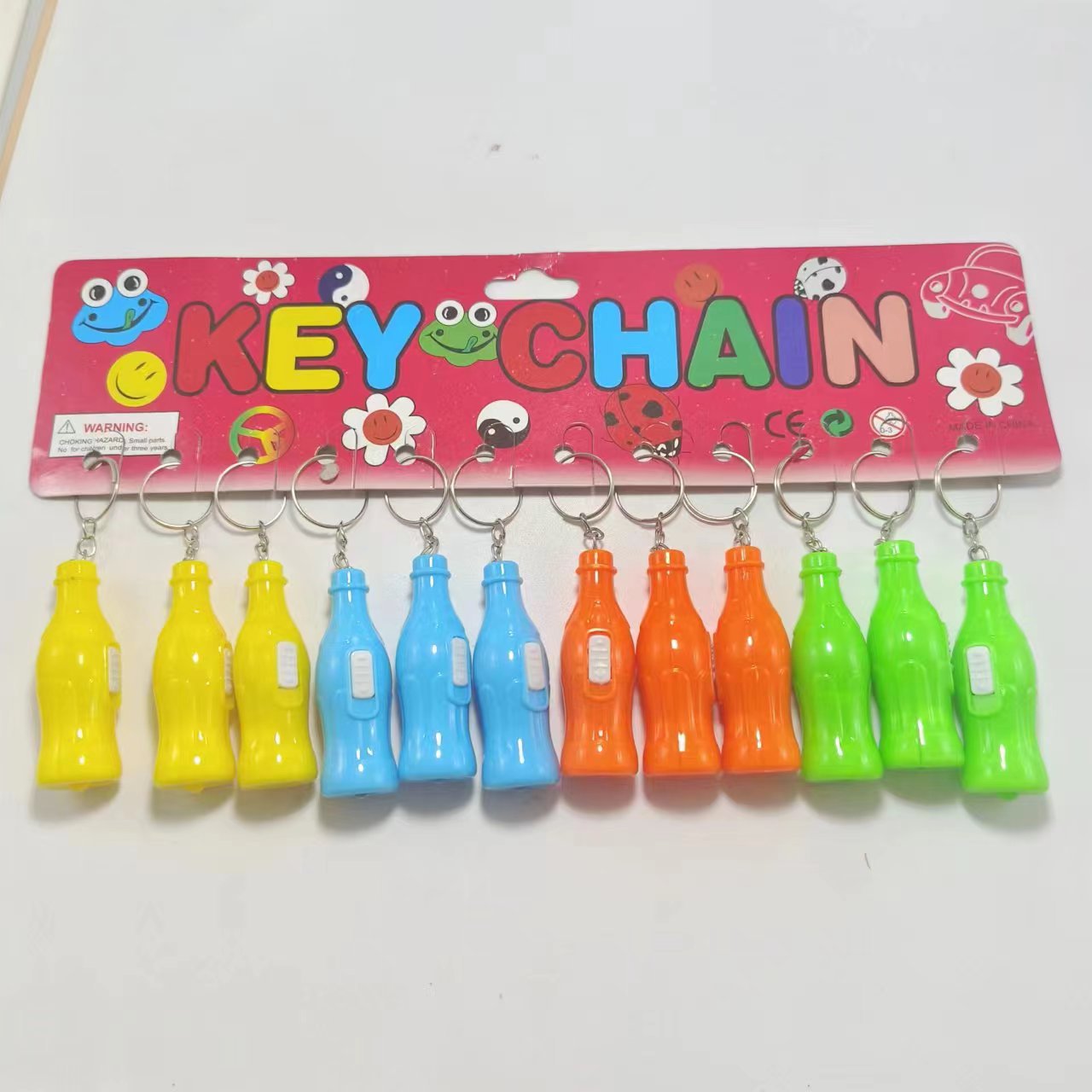 LED keychain light, creative bottle light, luminous pendant, electronic gift under one yuan, gacha luminous giveaway details Picture