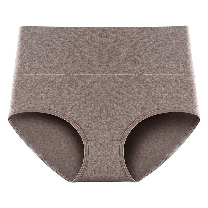 Colorful cotton high-waisted 200-pound large-sized women's underwear, high-elastic all-cotton triangular underwear for pregnant women, mothers, overweight girls and women Item Picture