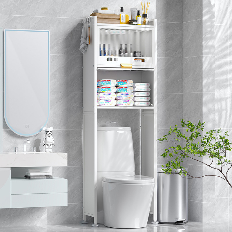 Bathroom Storage Rack Roller Washing Machine Storage Rack Toilet Floor Storage Rack Above The Toilet details Picture