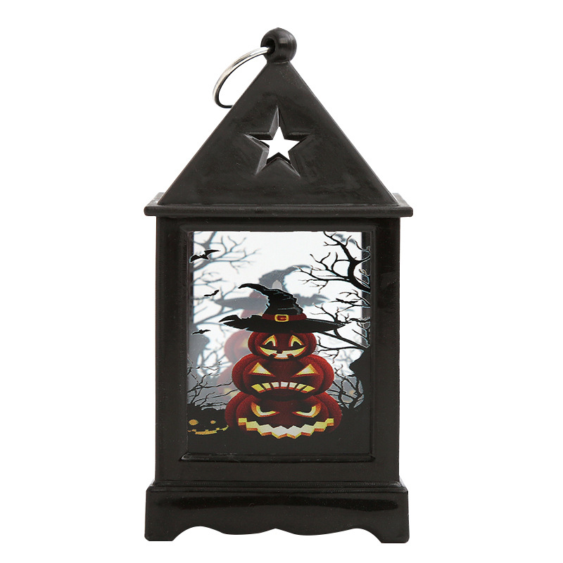 Halloween Wind Lights Led Portable Jack-O '-Lantern Creative Night Lights Festive Atmosphere Decorative Props Layout Small Ornaments Item Picture