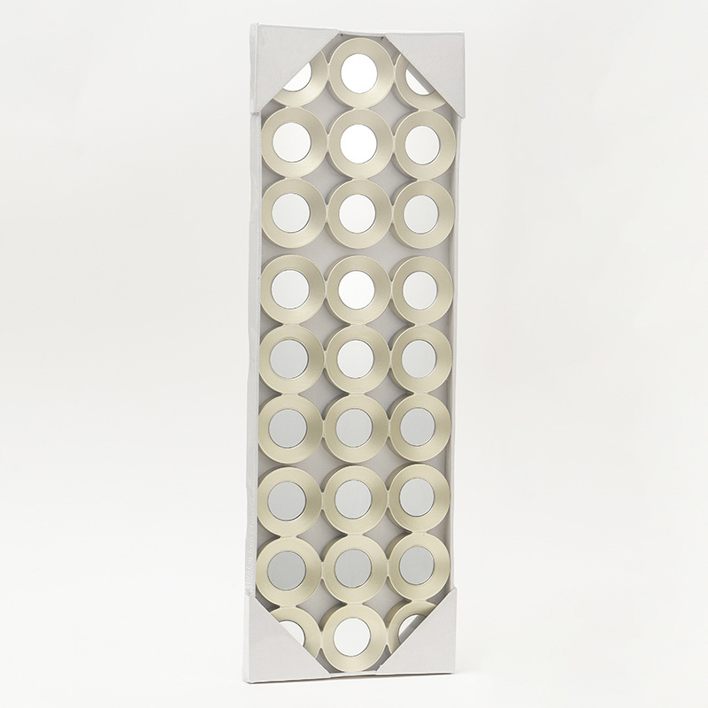 厂家直销三连装饰小圆镜创意家居客厅装饰镜子圆形装饰小镜