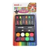 Cross-border water-soluble, easy-to-wash and quick-drying face color cream with crayons Halloween dance set, human face painting paint Item Picture