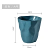 Manufacturer's trash cans, household Nordic minimalist kitchen, living room, bedroom, bathroom, irregular creative pleated paper baskets Item Picture