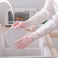 家用厨房洗碗手套女家务防水橡胶耐用型加长洗衣皮手套加厚胶手套图