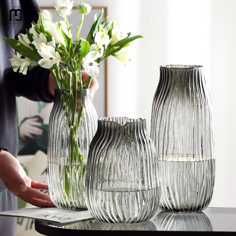 纳纶大号玻璃花瓶透明水养富贵竹百合花瓶摆件客厅插鲜花干花北欧详情图1