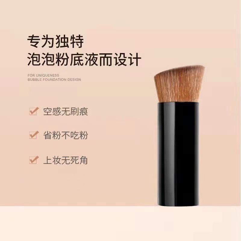 简约个性不吃粉粉底刷创意塑料柄腮红刷批发外出便携尼龙毛化妆刷