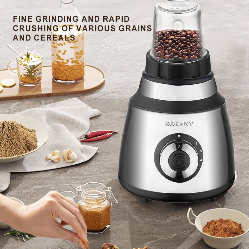Export SOKANY03027 juicer, multi-functional 3-in-1 bean grinding and juicing blender, stainless steel baby food machine Specification image