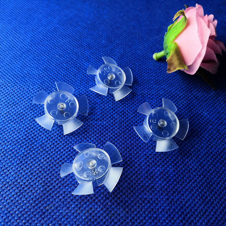 Wind blade plastic small fan blade experiment wind turbine propeller impeller Wind power loose blade driving wheel diameter 28mm5 blades DY making hair dryer wheel