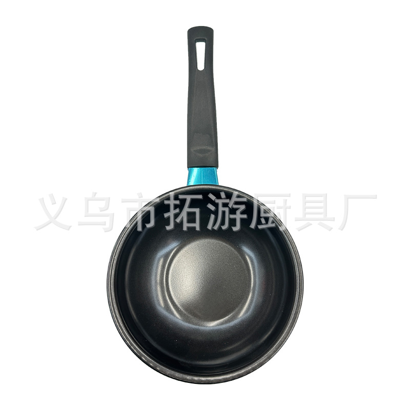 14Cm/16Cm/18Cm Iron Wok Milk Wok Instant Noodles Side Food Pot Mini Non-Stick Small Wok Pot Soup Noodles details Picture