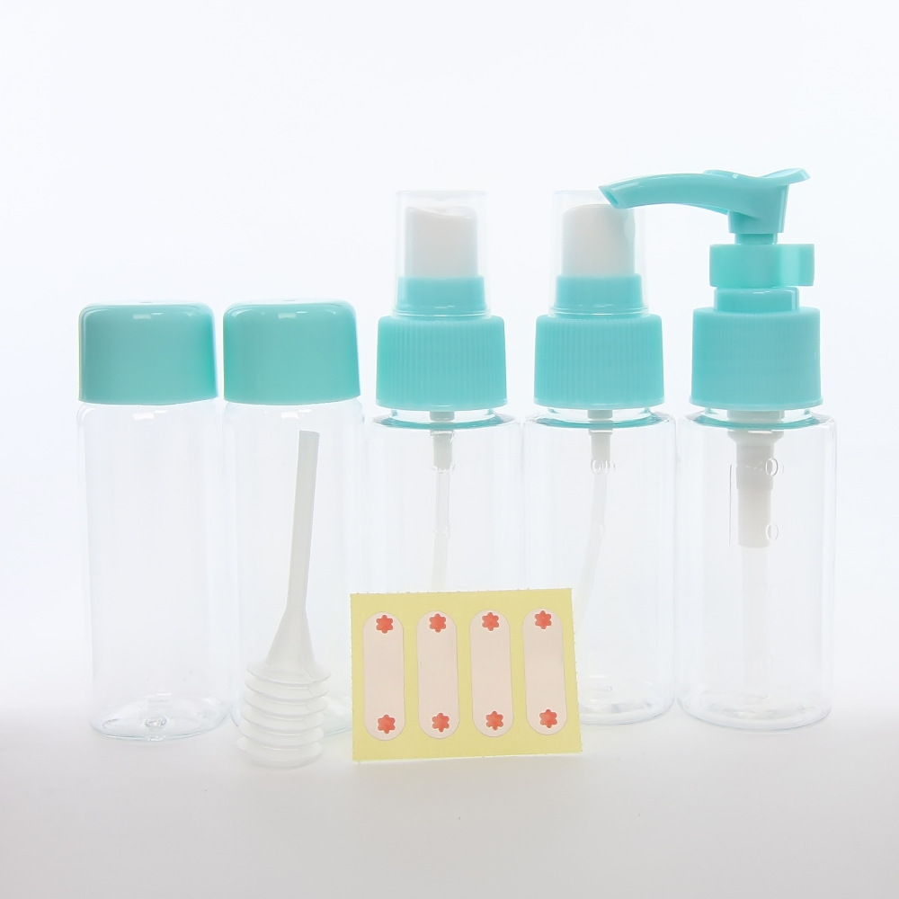 Seven-piece set bottles, small empty bottles, portioned bottles details Picture