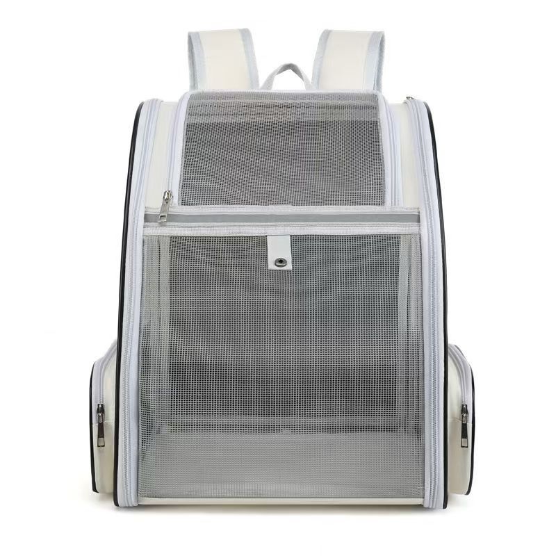Large-space cat bag, breathable and foldable pet bag, portable for going out, double-shoulder space capsule, cat pet supplies Item Picture