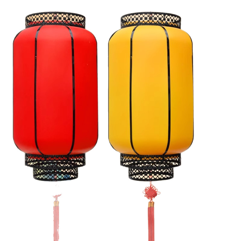 Acrylic sheepskin lanterns, outdoor waterproof and sun-proof advertising printing for cultural and tourism scenic spots, antique red palace lanterns, chandeliers and hanging decorations details Picture