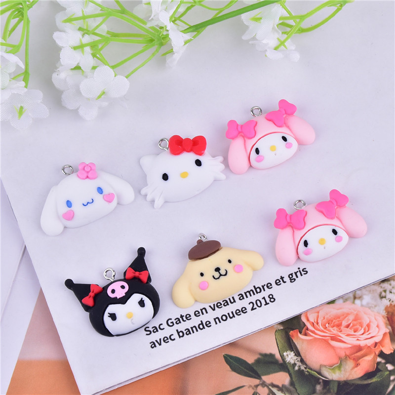 3D Cartoon Cartoon Cat Dog Rabbit Resin Pendant Earrings Bracelet Diy Accessories Application Scenario