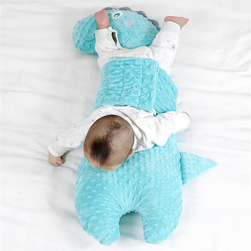婴儿趴睡排气安抚枕儿童肠胀气毛绒玩具恐龙抱枕睡觉防惊跳飞机抱详情图2